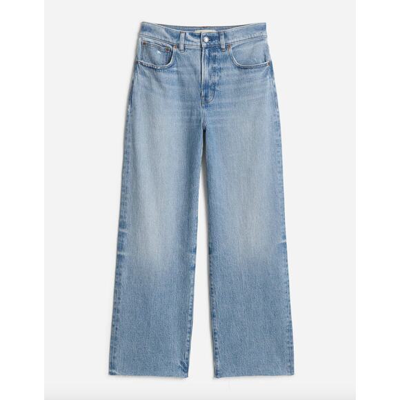 Madewell The Plus Perfect Vintage Wide Leg Crop Jean Hallstead Wash Blue 16W NWT - Picture 6 of 14